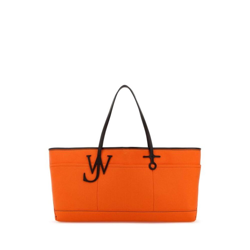 Jw Anderson Women Orange Canvas Anchor Shopping Bag